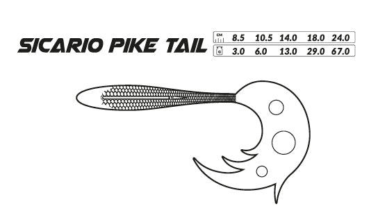 LURE - SICARIO PIKE TAIL 14cm